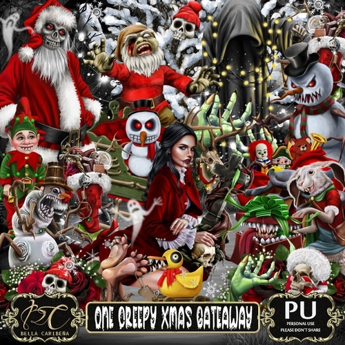 One Creepy Xmas Gateaway, kit from Bella Caribeña 