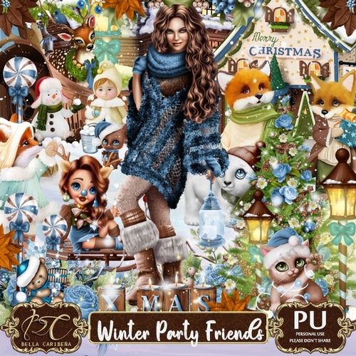 Winter Party Friends, kit from Bella Caribeña 