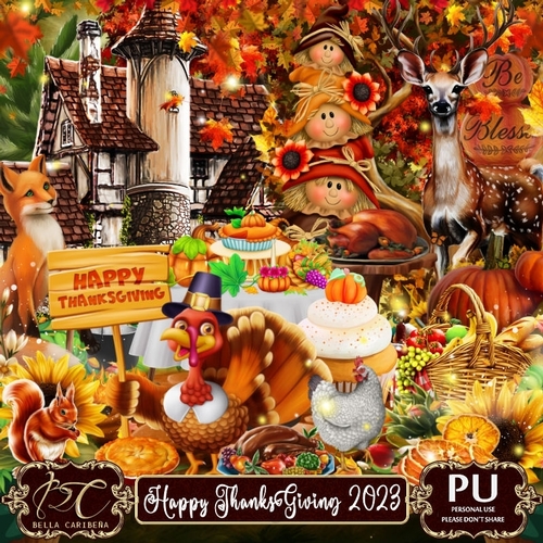 Happy ThanksGiving 2023, kit from Bella Caribeña