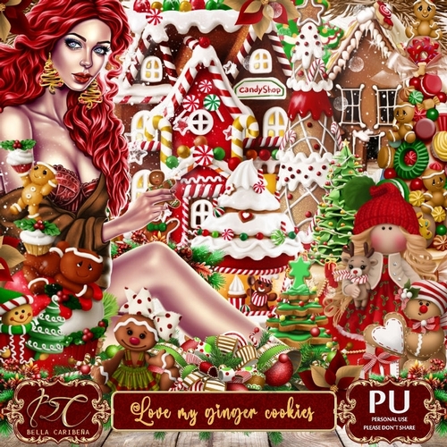 Love My Ginger Cookies, kit from Bella Caribeña