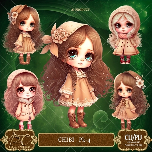 CHIBIS CU/PU PK 4, from Bella Caribeña