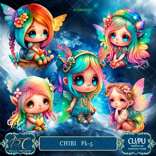 CHIBIS CU/PU PK 5, from Bella Caribeña