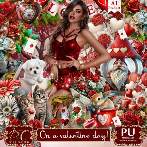 On a Valentine Day, kit from Bella Caribeña
