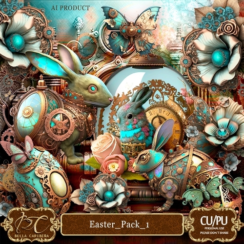 EASTER Pack 1, CU/PU  from Bella Caribeña 