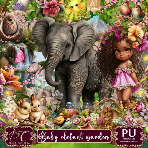 My baby elefant garden, kit from Bella Caribeña