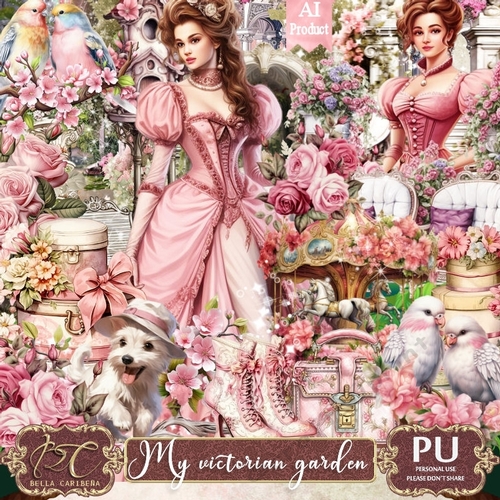 My Victorian Garden, kit from Bella Caribeña 