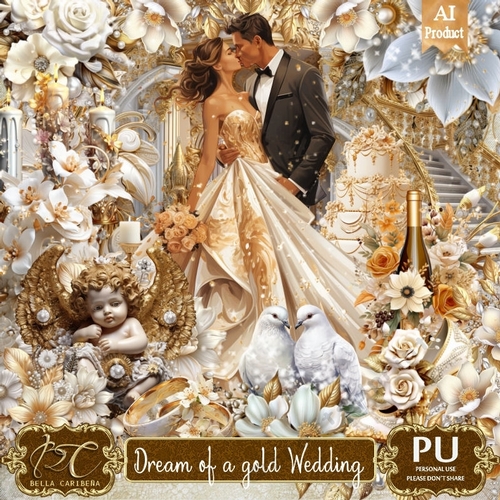 Dream of a Gold Wedding, kit from Bella Caribeña