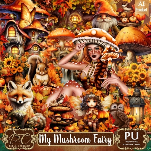 My Mushroom Fairy,  kit from Bella Caribeña