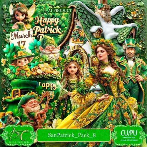 San Patrick Pack 8, CU/PU from Bella Caribeña 