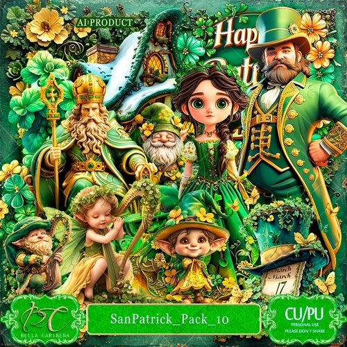 San Patrick Pack 10, CU/PU from Bella Caribeña 