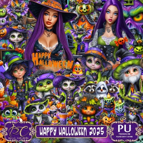 Happy Halloween 2025, kit from Bella Caribeña