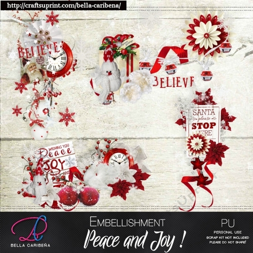 Peace And Joy Embellishment pk