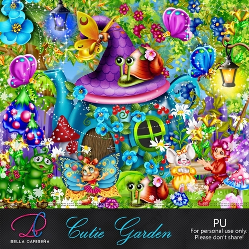 Cutie Garden, kit from Bella Caribena 