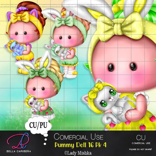 Pummy Doll 16 Pk 4