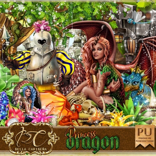 Princess Dragon, kit from Bella Caribena 