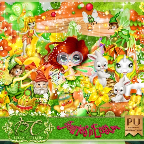 Fairies In Easter, kit from Bella Caribena 