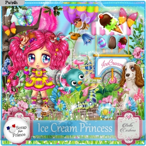 IceCream Princess, kit from Bella Caribena 