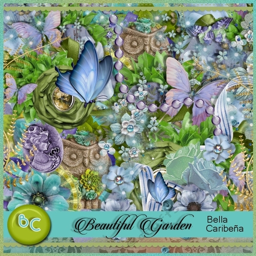 Beautiful Garden,  kit from Bella Caribena 