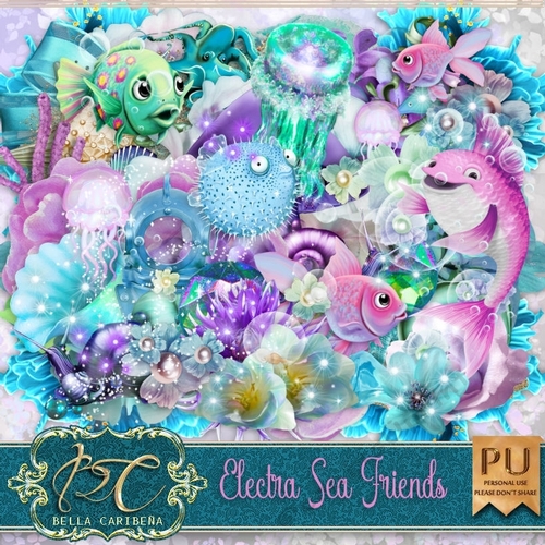 Electra Sea Friends, kit from Bella Caribena 