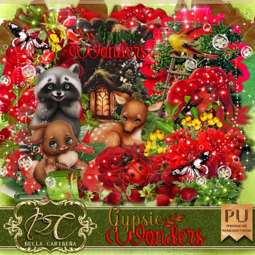 Gypsie Wonders, kit from Bella Caribena 