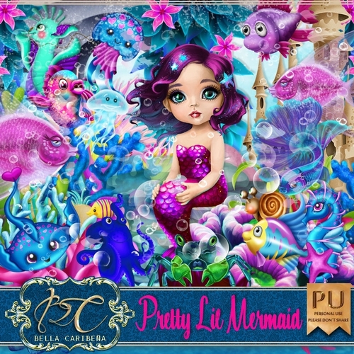 Pretty Lil Mermaid, kit from Bella Caribena 