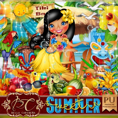 Sweet In Summer,  kit from Bella Caribena 