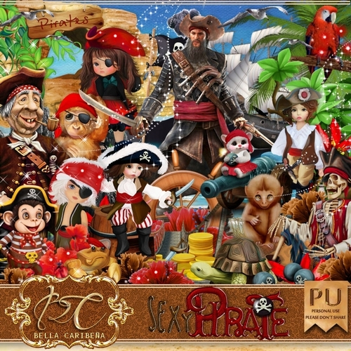 Sexy Pirate,  kit from Bella Caribena 