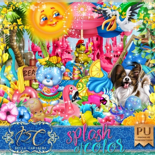 Splash Of Color, kit from Bella Caribena 