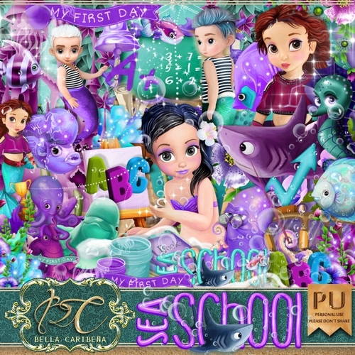 Sea School, kit from Bella Caribena  