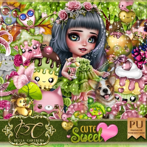 Cute SweetHeart, kit from Bella Caribena  