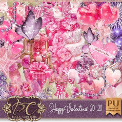 Happy Valentine 2020, kit from Bella Caribena 