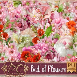 Bed Of Flowers, kit from Bella Caribena  