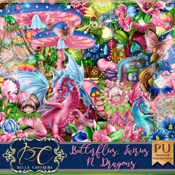 Butterflies, Fairies, N Dragons, kit from Bella Caribena