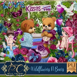 Wildflowers N Bears, kit from Bella Caribena 