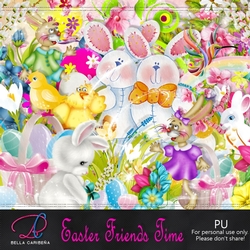 Easter Friends Time, kit from Bella Caribena  
