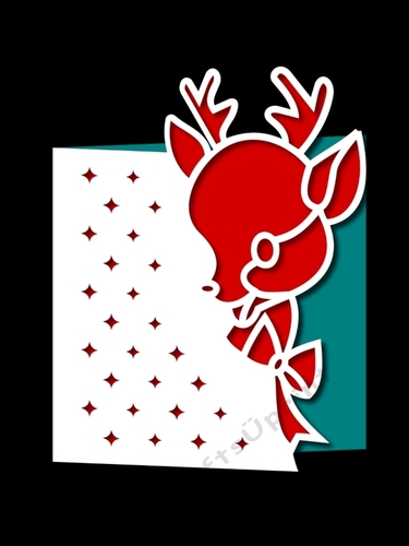 CHRISTMAS REINDEER OVER THE TOP 2