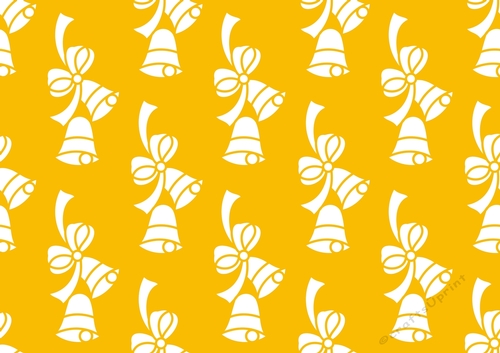 Christmas Bells Backing Paper Gold 15