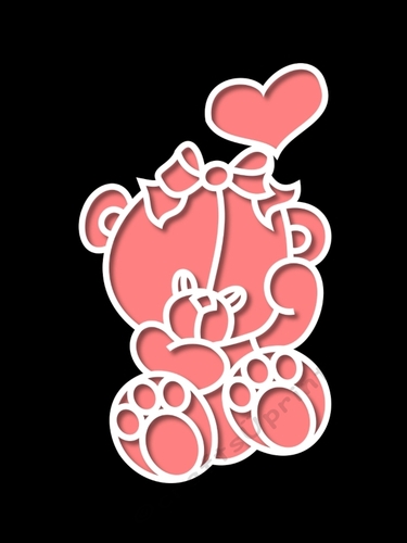 BABY GIRL CARD TOPPER