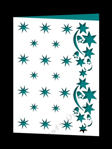 CHRISTMAS BELLS AND STARS BORDER