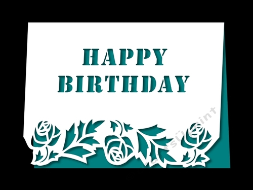 BIRTHDAY FLORAL OVER THE EDGE 2