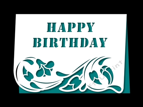 BIRTHDAY FLORAL OVER THE EDGE 4