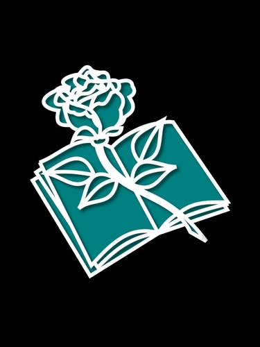 BOOK AND ROSE TOPPER