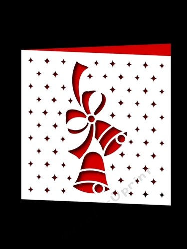 CHRISTMAS BELLS SQUARE CARD 15