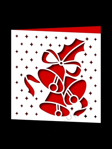 CHRISTMAS BELLS SQUARE CARD 16