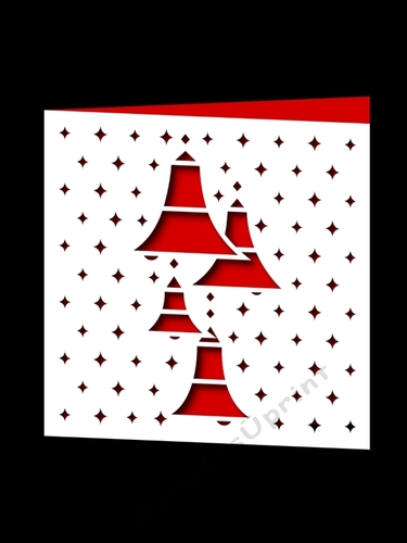 CHRISTMAS BELLS SQUARE CARD 14