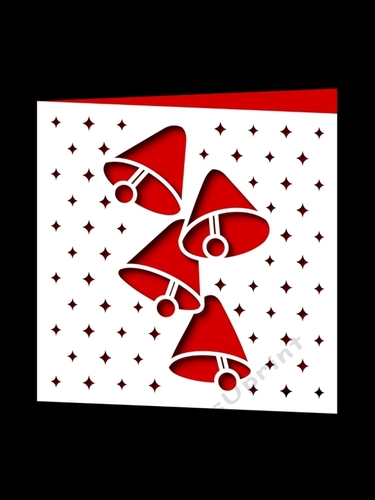 CHRISTMAS BELLS SQUARE CARD 11