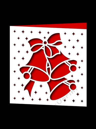 CHRISTMAS BELLS SQUARE CARD 7