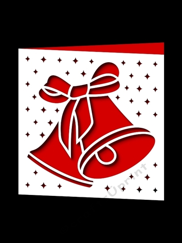 CHRISTMAS BELLS SQUARE CARD 4