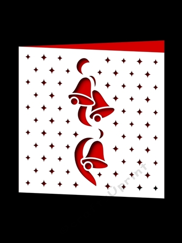 CHRISTMAS BELLS SQUARE CARD 5