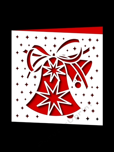 CHRISTMAS BELLS SQUARE CARD 8